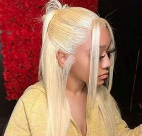 13x4 13x6 360 HD Transparent 613 Honey Blonde Color Lace Front Human Hair Wigs for Women Raw Brazilian Straight Lace Frontal Wig Hairsoboom Store 1103586186