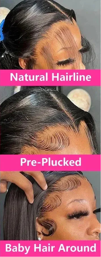 Glueless Wigs Human Hair Ready To Wear Bone Straight Lace Front Wigs Human Hair 4x4 5x5 Pre Cut Hd Lace Closure Wigs For Women Lafino Hair Wig Store 1103410090