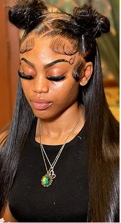 40 46 Inch 200 Density Frontal Wig For Black Women Brazilian Wigs Human Hair 5x5 Bone Straight HD Transparent Lace Front Wigs Abijale AE Warehouse Store Store ID 1103569345