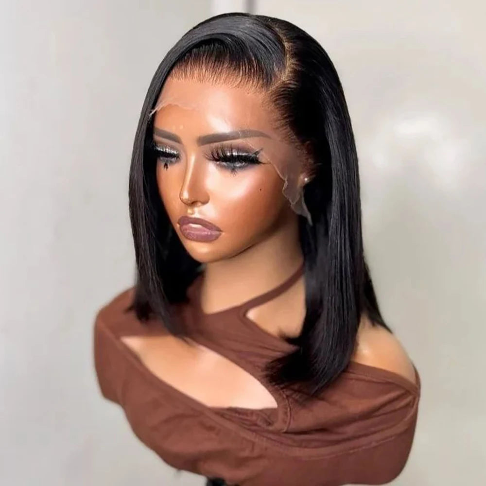 Bob Wig Human Hair 13x4 Frontal Lace Wigs for black Women HD Bob Lace Front Wigs Human Hair Glueless Wigs Pre Plucked Wig Store name: Store ID: Location: Open since: NuoCheng Store 912175204