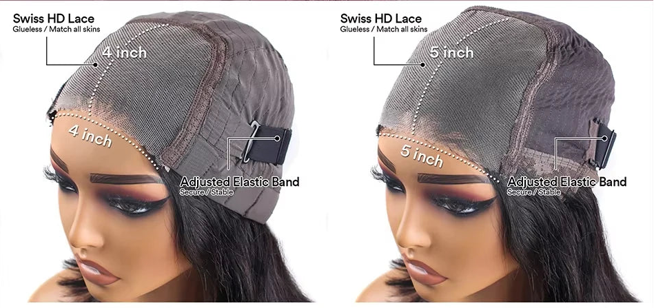 Glueless Wigs Human Hair Ready To Wear Bone Straight Human Hair Wigs 30 Inch Pre Cut 4X4 5X5 Hd Lace Closure Wig 100% Human Hair Botisi Wig Store 1105054533