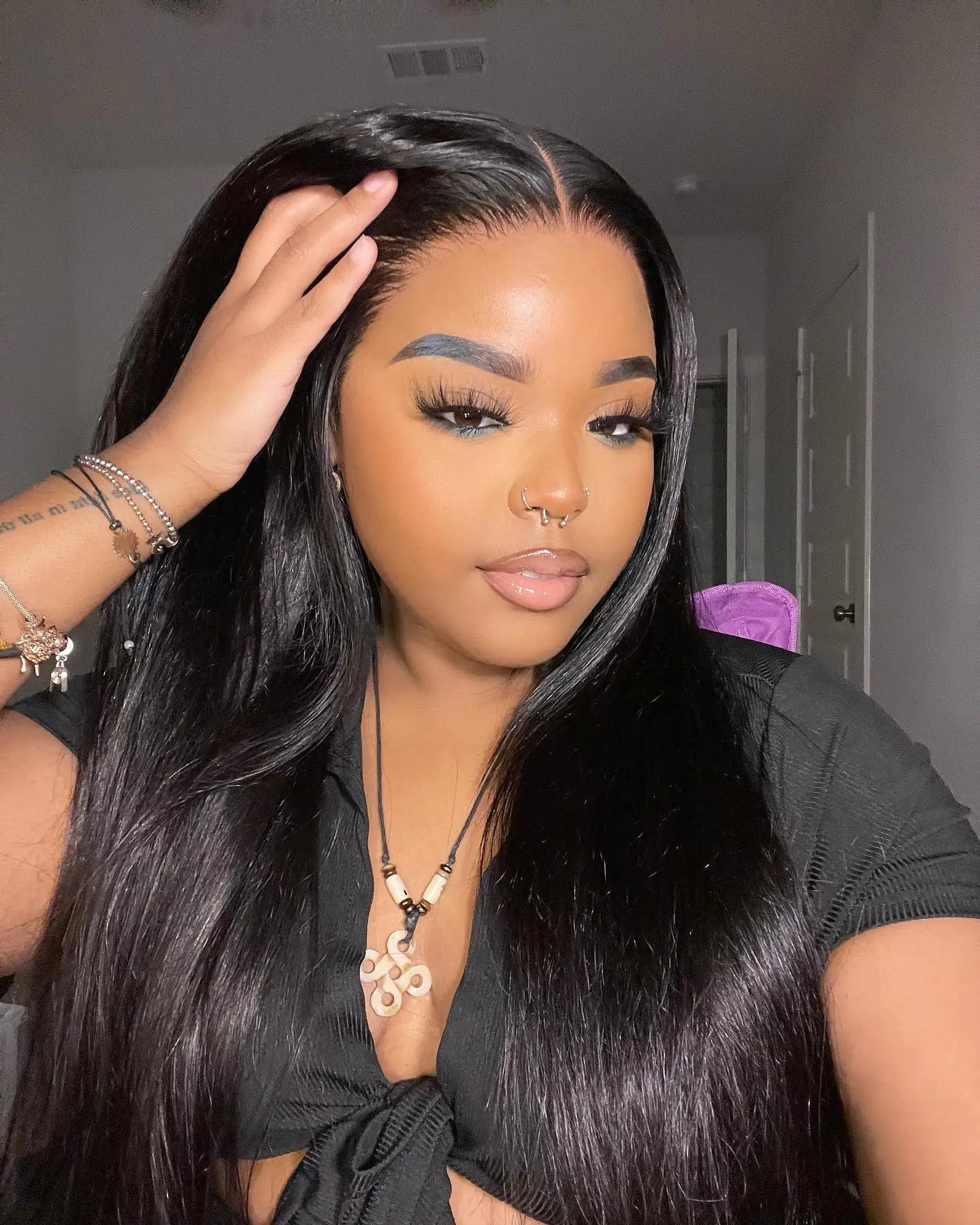 40 Inch Bone Straight Lace Front Wigs Human Hair HD Lace Wig 13x6 Human Hair Lace Front Wig For Women Glueless Wigs Human Hair Shine Spark Outlets Store 1103674936