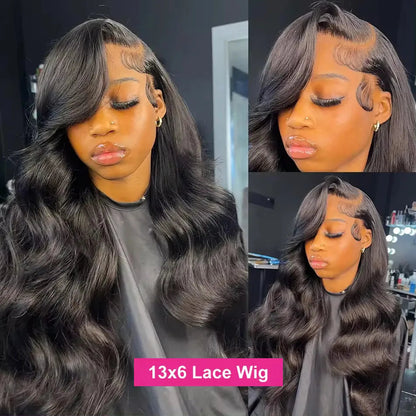 Natural Color Body Wave 13x4 Lace Front Wigs Human Hair Pre Plucked 13x6 Transparent Lace Frontal Wig With Baby Hair 32 inch Ridisi Hair Store Store ID 1104033737