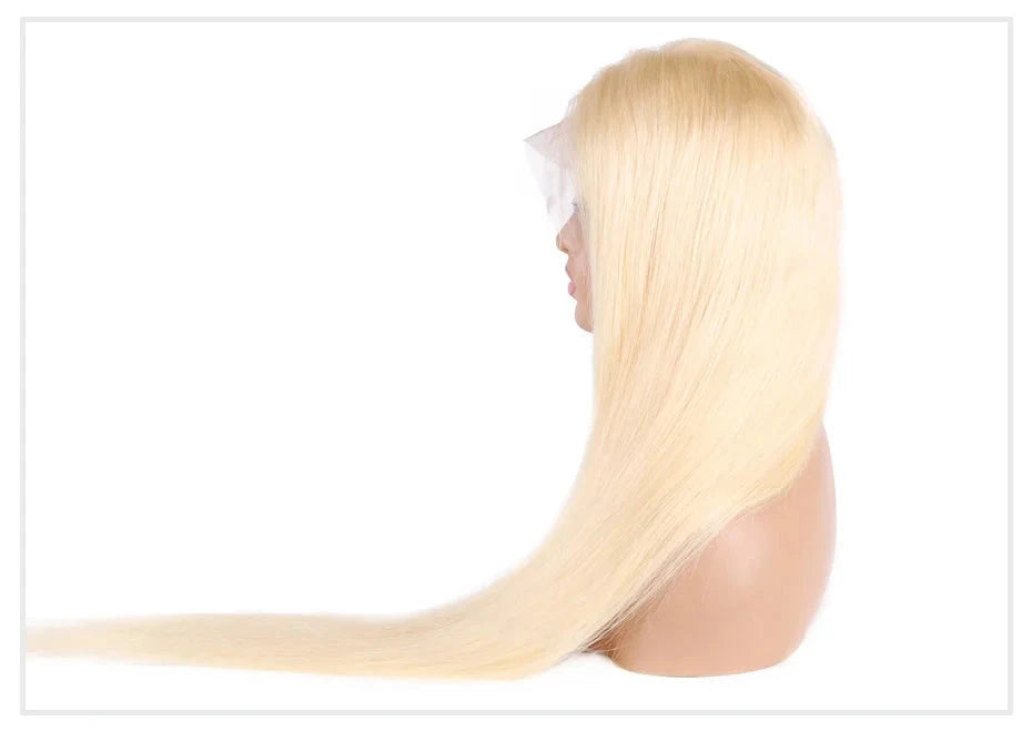 13x4 13x6 360 HD Transparent 613 Honey Blonde Color Lace Front Human Hair Wigs for Women Raw Brazilian Straight Lace Frontal Wig Hairsoboom Store 1103586186