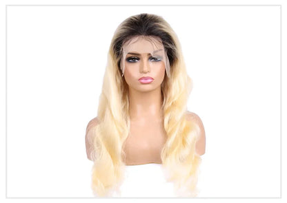 1B 613 Full Lace Wigs Blonde Ombre Body Wave Lace Front Wig 200 250 High Density 13x6 Lace Front Human Hair Wigs for Black Women Monstar Official Store 612972