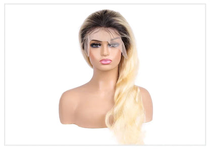 1B 613 Full Lace Wigs Blonde Ombre Body Wave Lace Front Wig 200 250 High Density 13x6 Lace Front Human Hair Wigs for Black Women Monstar Official Store 612972