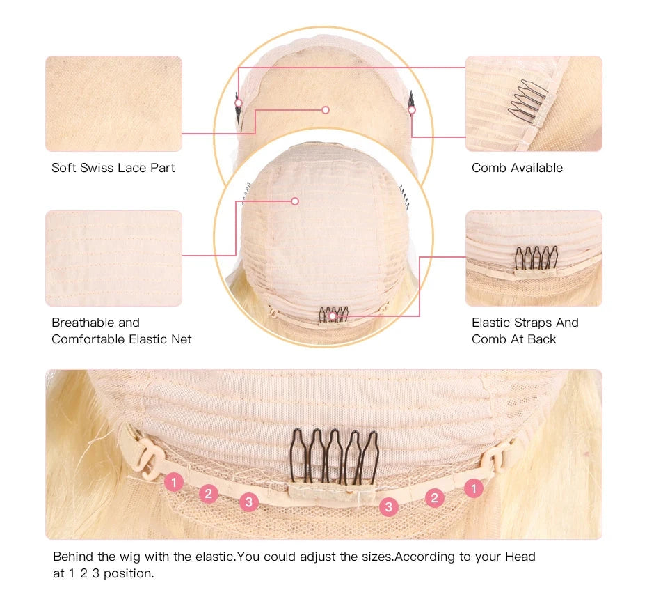 Hd Transparent 613 Blonde 13x4 13x6 360 Lace Front Human Hair Wig Pre Plucked Bone Straight Lace Frontal Wig 200 250 300 Density Diva Me Official Store 5007137