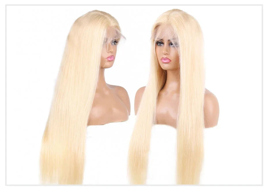 13x4 13x6 360 HD Transparent 613 Honey Blonde Color Lace Front Human Hair Wigs for Women Raw Brazilian Straight Lace Frontal Wig Hairsoboom Store 1103586186