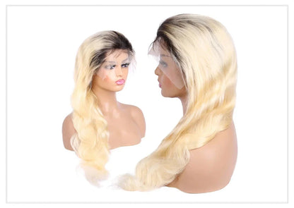1B 613 Full Lace Wigs Blonde Ombre Body Wave Lace Front Wig 200 250 High Density 13x6 Lace Front Human Hair Wigs for Black Women Monstar Official Store 612972
