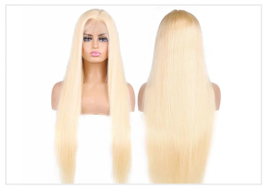 13x4 13x6 360 HD Transparent 613 Honey Blonde Color Lace Front Human Hair Wigs for Women Raw Brazilian Straight Lace Frontal Wig Hairsoboom Store 1103586186