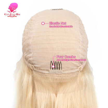 13x6 360 Lace Wig Human Hair Pre Plucked 613 Blonde Colored Lace Front Wigs Bone Straight Ponytail Human Hair Lace Frontal Wig XINXIYA WIG US Store Store ID 1103576649