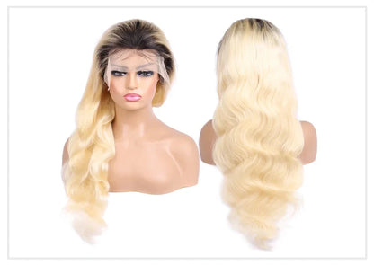 1B 613 Full Lace Wigs Blonde Ombre Body Wave Lace Front Wig 200 250 High Density 13x6 Lace Front Human Hair Wigs for Black Women Monstar Official Store 612972