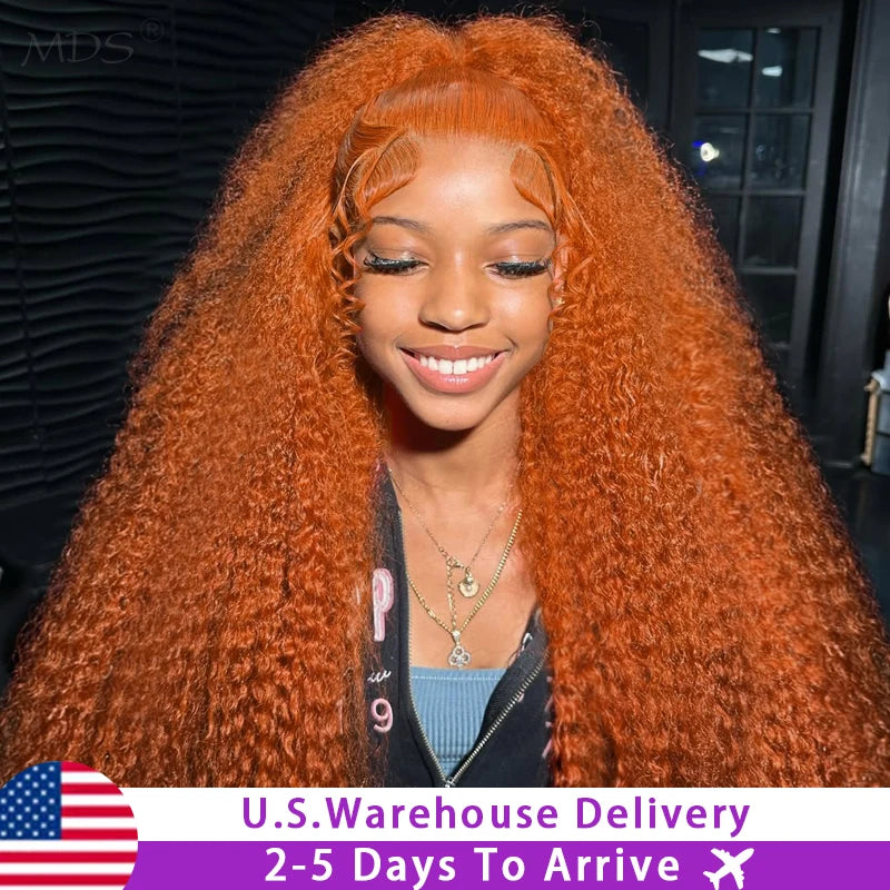 13x6 Water Wave Orange Ginger Lace Front Wig Human Hair 30 38 Inch 13x4 Deep Wave Lace Front Wigs Orange Curly Human Hair Wig Sierde Hair Store Store ID 1104033622