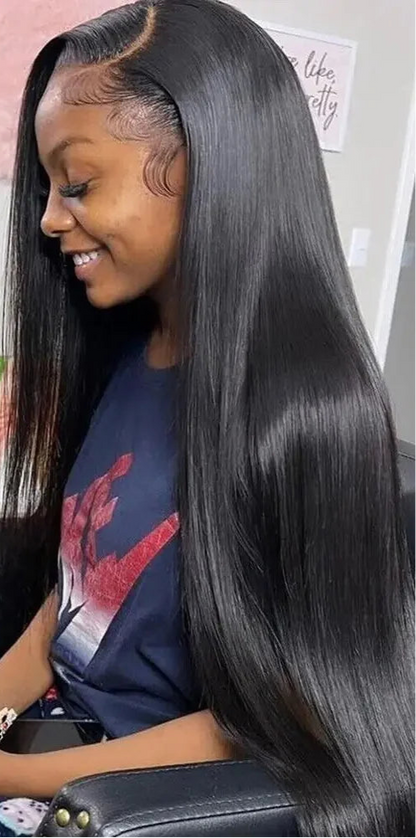 30 36 Inch Bone Straight 13x6 HD Lace Frontal Wigs Pre Plucked Brazilian Transparent Lace Front Human Hair For Women 180 Density Super Wigs US Store Store ID 1104270951