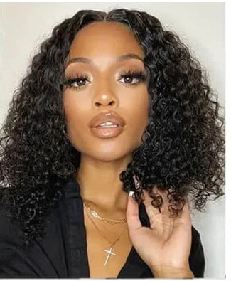 Deep Wave Lace Frontal Wigs For Women 5x5 4x4 Glueless Bob Human Wig Curly No Glue Black Human Hair Wigs Wear and Go 250 Density HairStar Wigs
