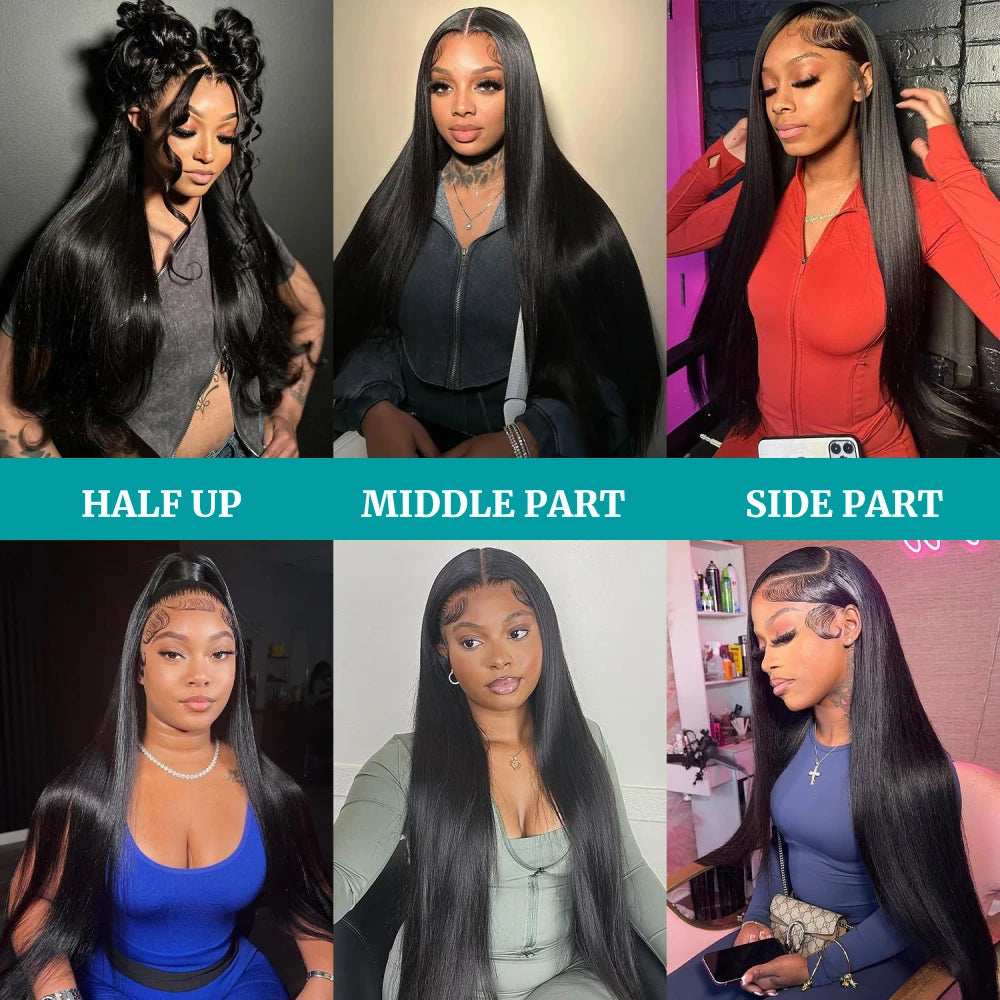 13x4 13x6 Transparent Bone Straight 30 40 Inches Lace Front Human Hair Wigs 360 Brazilian Lace Frontal Wigs For Black Women Dosacia Store Store ID 1104310464