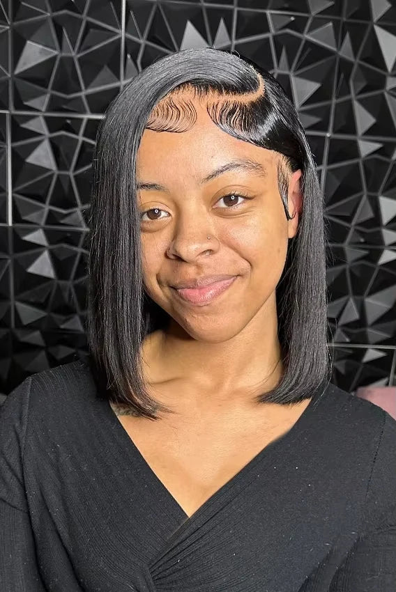 Bone Straight Bob Wigs Human Hair Pre Plucked Transparent Lace Frontal Wig Cuticle Aligned 100% Human Hair 13x4 Short Bob Wigs Livia Human Hair Store 1103844251