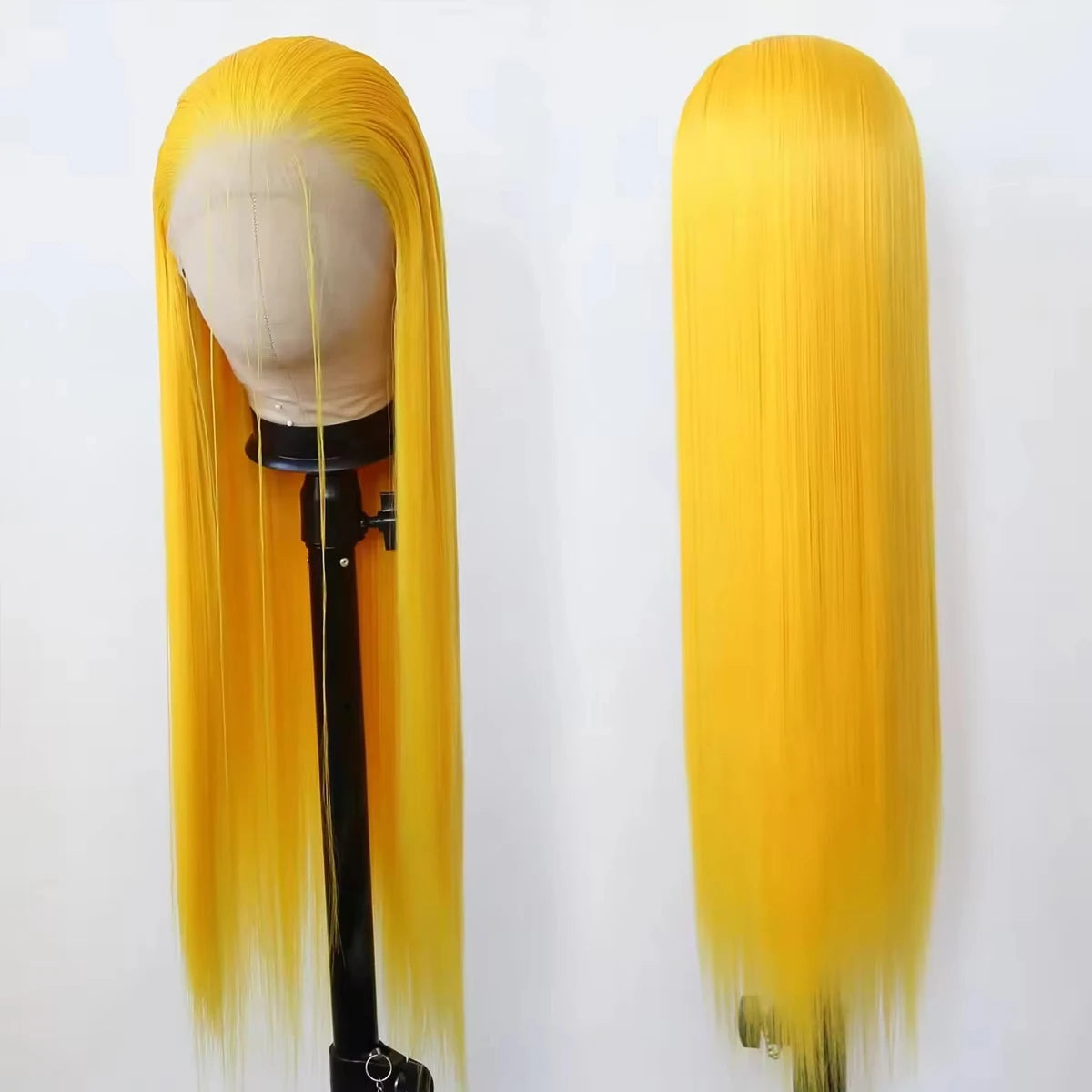 300 Density Yellow Straight Human Hair Wig 13x4 Transparent Lace Frontal Wig 100% Human Hair Pre Plucked Brazilian Virgin Hair YNiSew Hair Store Store ID 1104160390