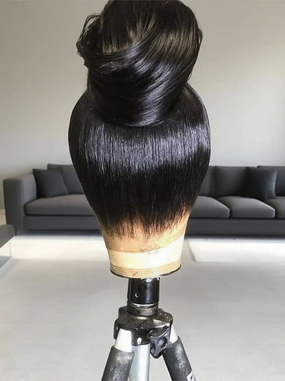 30 40 Inch Bone Straight 360 Full Lace Wig Brazilian Human Hair 250% Density Pre Plucked 13x6 HD Lace Front Wig For Black Women HairStar Wigs