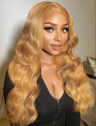Honey Blonde Human Hair Wig Body Wave Lace Front Wig 13X6 Hd Lace Frontal Wig Colored Brazilian Hair 250 Density For Black Women HairStar Wigs