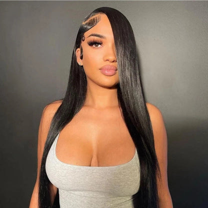 Full 360 HD Lace Frontal Human Hair Wigs PrePlucked For Women Brazilian Bone Straight 13x6 Transparent Lace Front Human Hair Wig Classyhair Store Store ID 1103578707