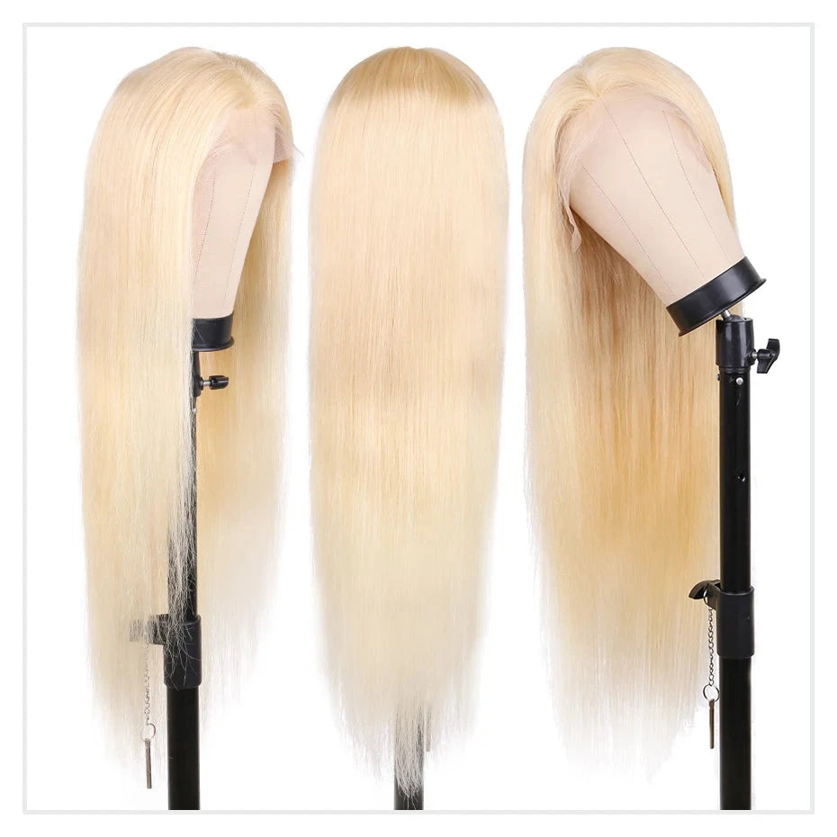 13x4 13x6 360 HD Transparent 613 Honey Blonde Color Lace Front Human Hair Wigs for Women Raw Brazilian Straight Lace Frontal Wig Hairsoboom Store 1103586186