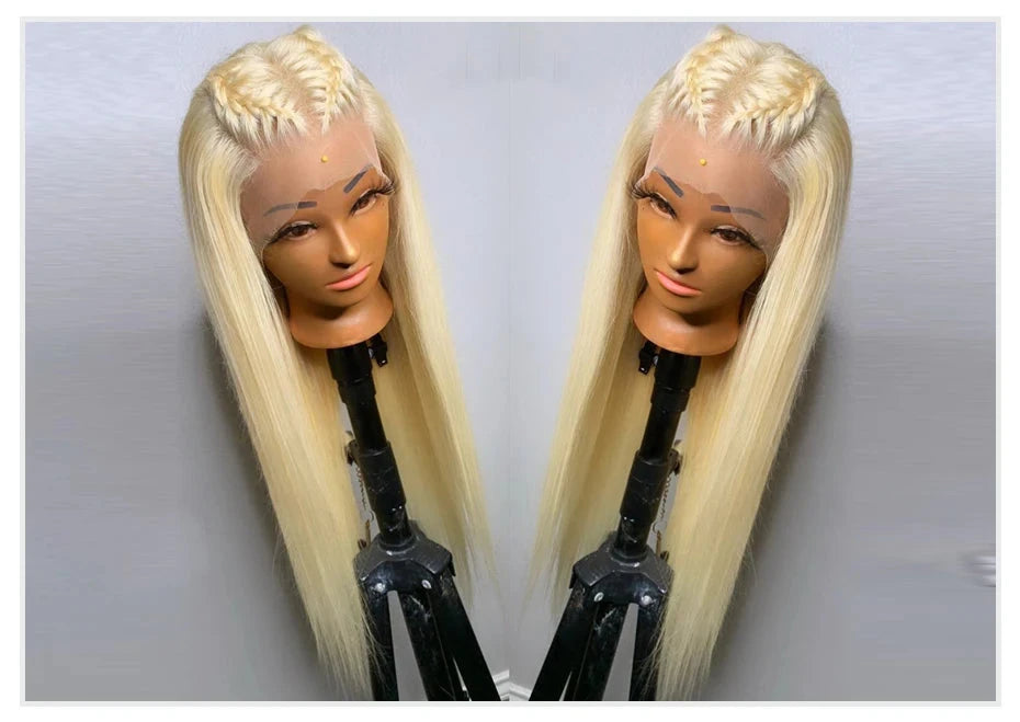 13x4 13x6 360 HD Transparent 613 Honey Blonde Color Lace Front Human Hair Wigs for Women Raw Brazilian Straight Lace Frontal Wig Hairsoboom Store 1103586186