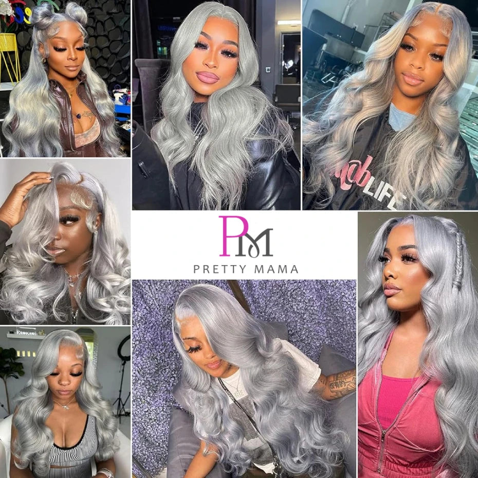 13x6 Cyan Blue Lace Front Wig Body Wave Light Green Lace Front Wig Human Hair Pre Plucked Blonde 613 Lace Frontal Wigs For Women Hairsoboom Store Store ID 1103586186