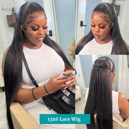 13x4 13x6 Transparent Bone Straight 30 40 Inches Lace Front Human Hair Wigs 360 Brazilian Lace Frontal Wigs For Black Women Dosacia Store Store ID 1104310464