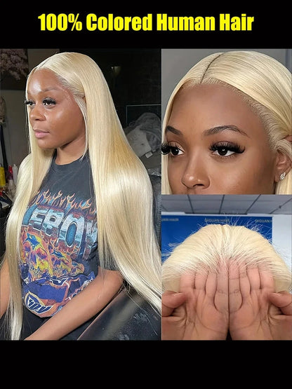 Blonde 613 hd Lace Frontal Wig 40 Inch 200 Density Straight Lace Front Wig 13x4 13x6 Honey Blonde 100% Colored Human Hair Wigs Lowell Lace Wig Store 1105062522