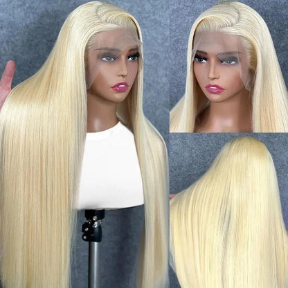 613 Hd Lace Frontal Wigs 13X6 Lace Front Wigs Blonde Straight Human Hair Wigs 40 Inch 230 Density Brazilian Hair For Black Women Afybea GlowHair Store 1105053546