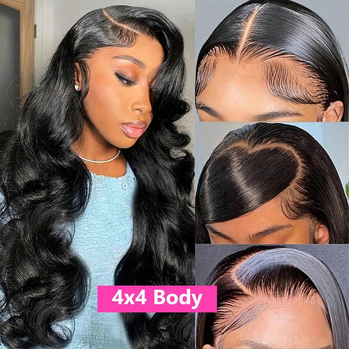 Body Wave13x4 Lace Front Wig Human Hair Pre Plucked Brazilian Transparent 13x6 Lace Frontal Wig 4x4 Lace Wigs For Black Women Bling Hair Outlets Fast Delivery Store Store ID 1103572527