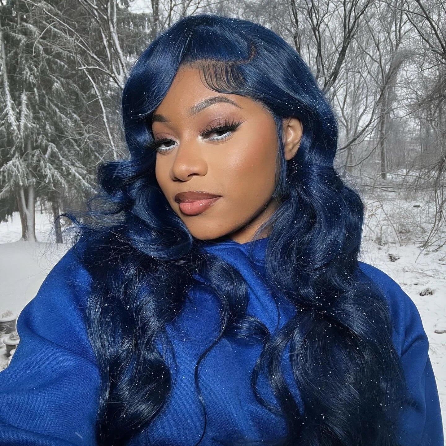 Dark Blue 13x4 Lace Front Wigs Body Wave 100% Human Hair Navy Blue Colored 13x6 Hd Lace Frontal Wigs Pre Plucked Brazilian Wigs Aliwig Store Store ID 1103577386