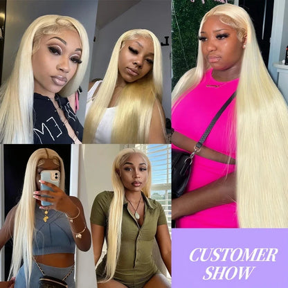 Blonde 613 hd Lace Frontal Wig 40 Inch 200 Density Straight Lace Front Wig 13x4 13x6 Honey Blonde 100% Colored Human Hair Wigs Lowell Lace Wig Store 1105062522
