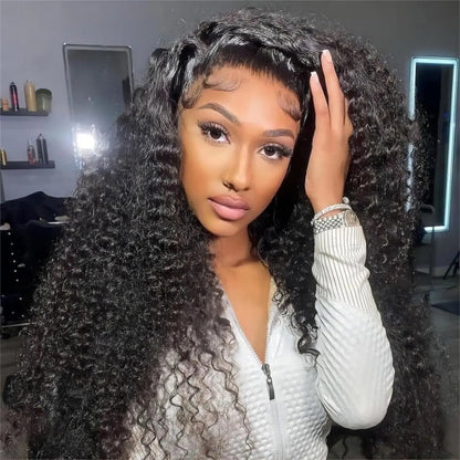 38 40Inch Deep Wave 13x6 Hd Lace Frontal Wig Curly Water Wave Human Hair 5x5 Lace Front Brazilian Wigs For Women Preplucked HairEden Store ID 1104780325