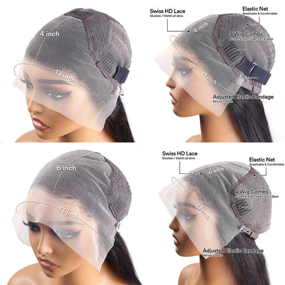 13x4 Human Hair Wig Natural Hairline 100% Brazilian 13x6 Pink Body Wave Lace Front Wigs Lace Frontal Wigs Human Hair For Women HairStar Wigs