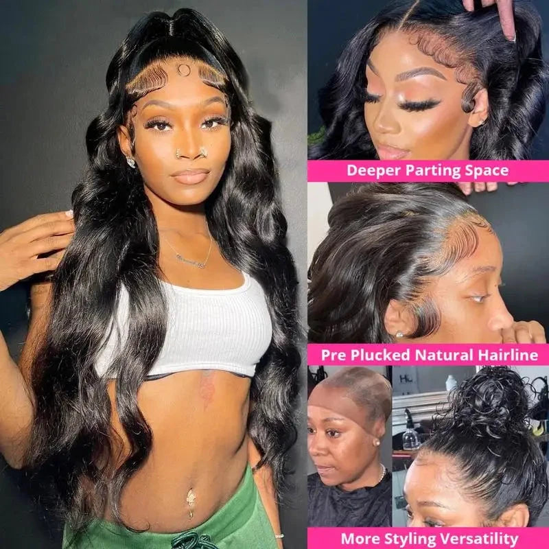 Hidden Strap Drawstring Wig 360 Lace Front Wigs Human Hair 250 Density Body Wave Frontal 360 Full Lace Human Hair Wigs for Women FRIZIRA Moily Beauty Store 1104931493
