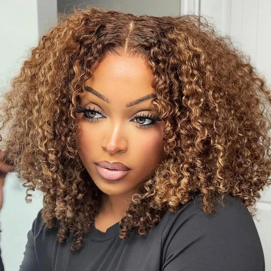 427 Highlight Bob Wig Human Hair Glueless Deep Wave Frontal Wig 5X5 Hd Lace Closure Wig Brazilian Hair Short Bob Wig 250 Density SIXQUEEN Wig Store Store ID 1104602052