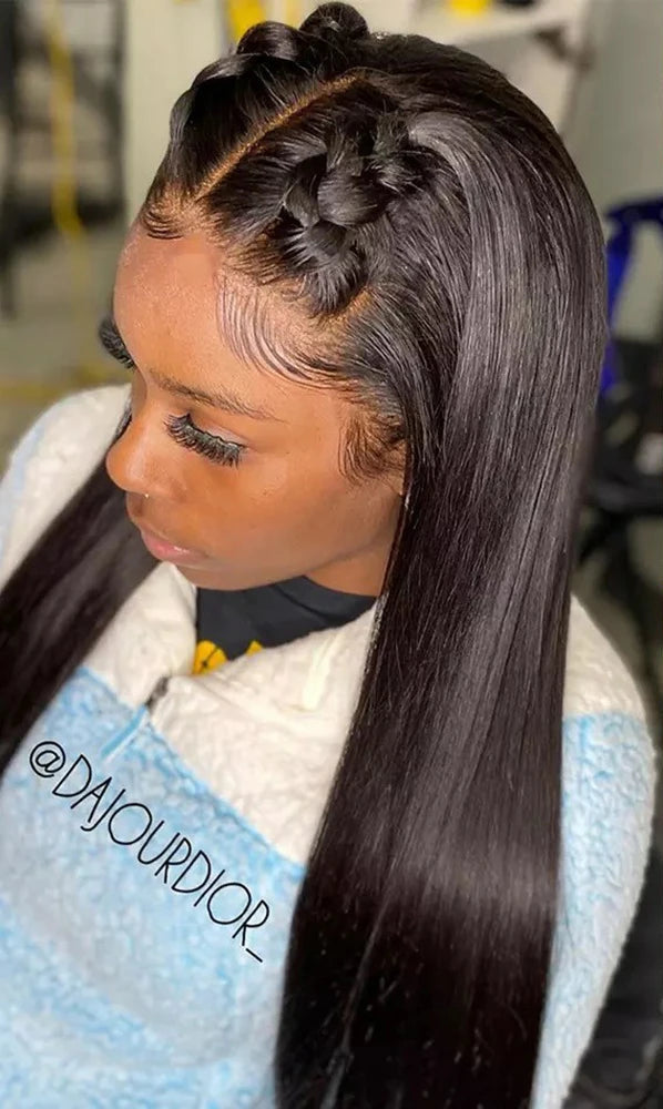 360 HD Transparent Lace Frontal Wigs Pre Plucked Brazilian Bone Straight 13x4 13x6 Lace Front Human Hair Wigs For Black Women Bling Hair Factory Fast Delivery Store Store ID 1103578511