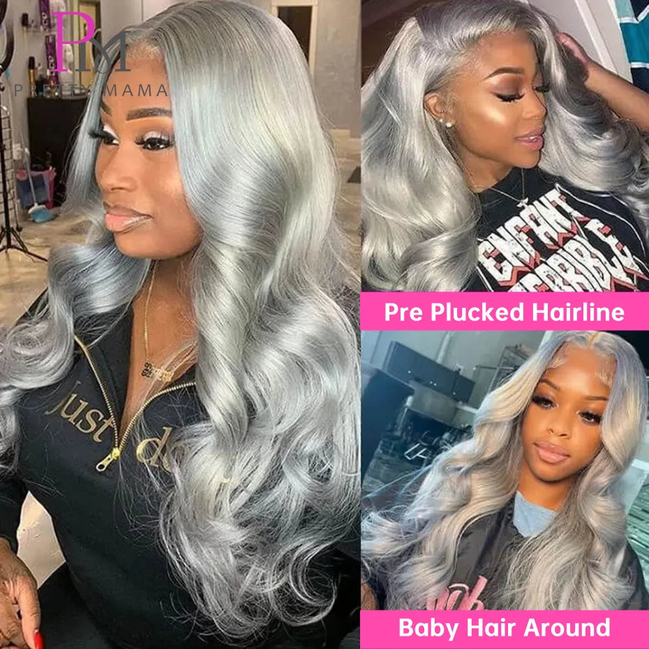 13x6 Cyan Blue Lace Front Wig Body Wave Light Green Lace Front Wig Human Hair Pre Plucked Blonde 613 Lace Frontal Wigs For Women Hairsoboom Store Store ID 1103586186