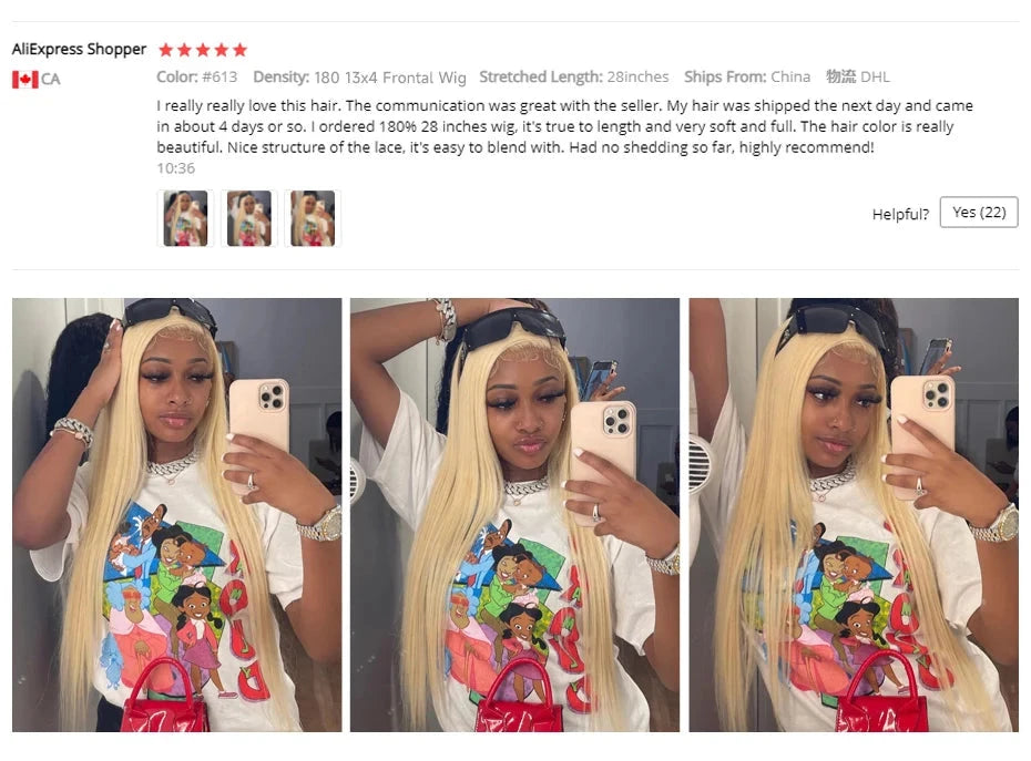 13x4 13x6 360 HD Transparent 613 Honey Blonde Color Lace Front Human Hair Wigs for Women Raw Brazilian Straight Lace Frontal Wig Hairsoboom Store 1103586186