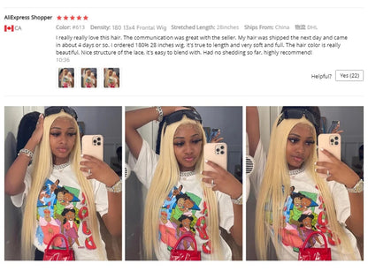 13x4 13x6 360 HD Transparent 613 Honey Blonde Color Lace Front Human Hair Wigs for Women Raw Brazilian Straight Lace Frontal Wig Hairsoboom Store 1103586186