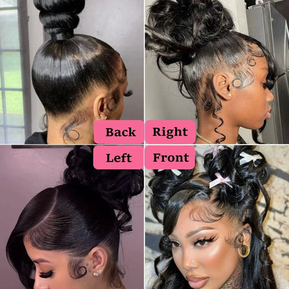 Hidden Strap Drawstring Wig 360 Lace Front Wigs Human Hair 250 Density Body Wave Frontal 360 Full Lace Human Hair Wigs for Women FRIZIRA Moily Beauty Store 1104931493