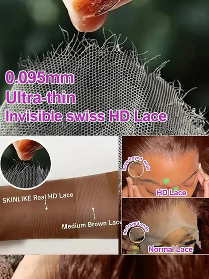 200 Density Water Wave Curly Wigs Human Hair Chocolate Brown 13x4 13x6 Hd Lace Frontal Wig 100% Colored Deep Wave Lace Front Wig Lowell Lace Wig Store 1105062522