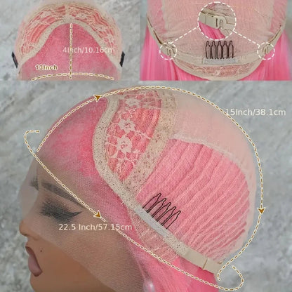 Pink Wig Straight Human Hair Wigs 30 36 Inch Lace Front Wigs 13X6 Hd Lace Frontal Wigs 13X4 Lace Front Wigs 230 Density HairStar Wigs