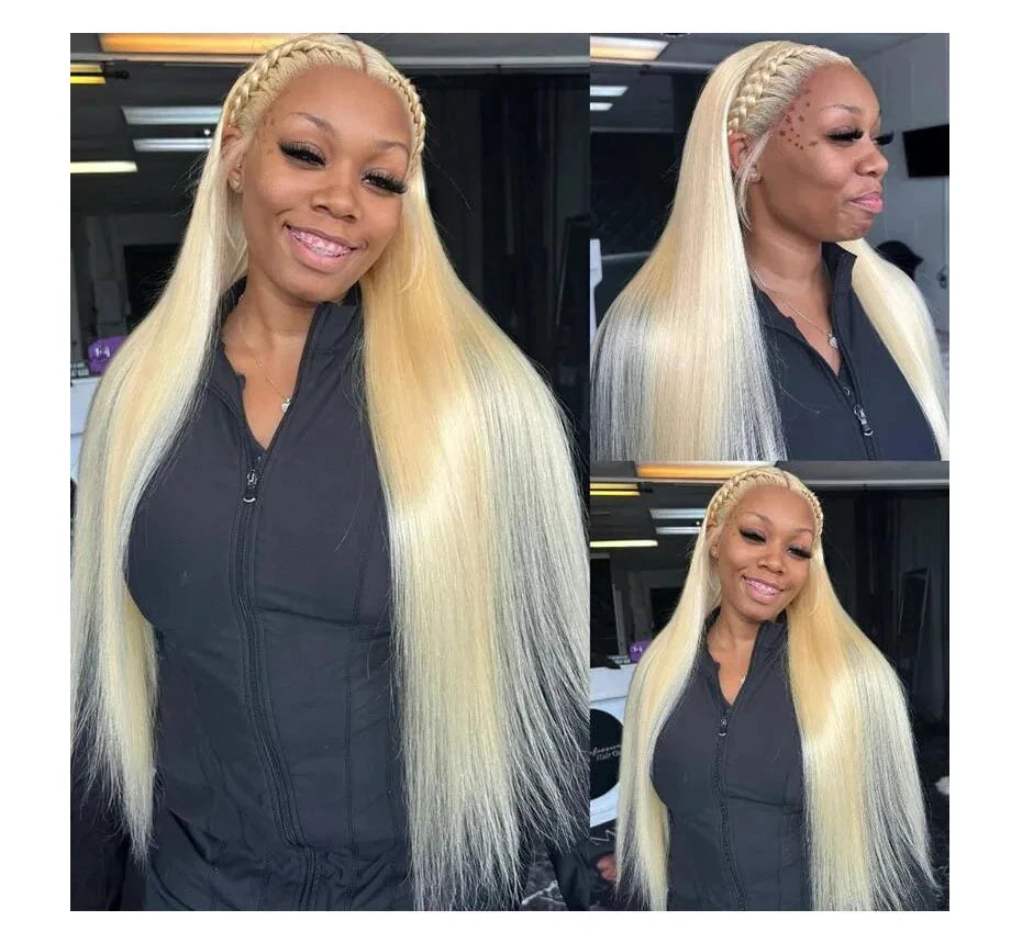 Hd Transparent 613 Blonde 13x4 13x6 360 Lace Front Human Hair Wig Pre Plucked Bone Straight Lace Frontal Wig 200 250 300 Density Diva Me Official Store 5007137