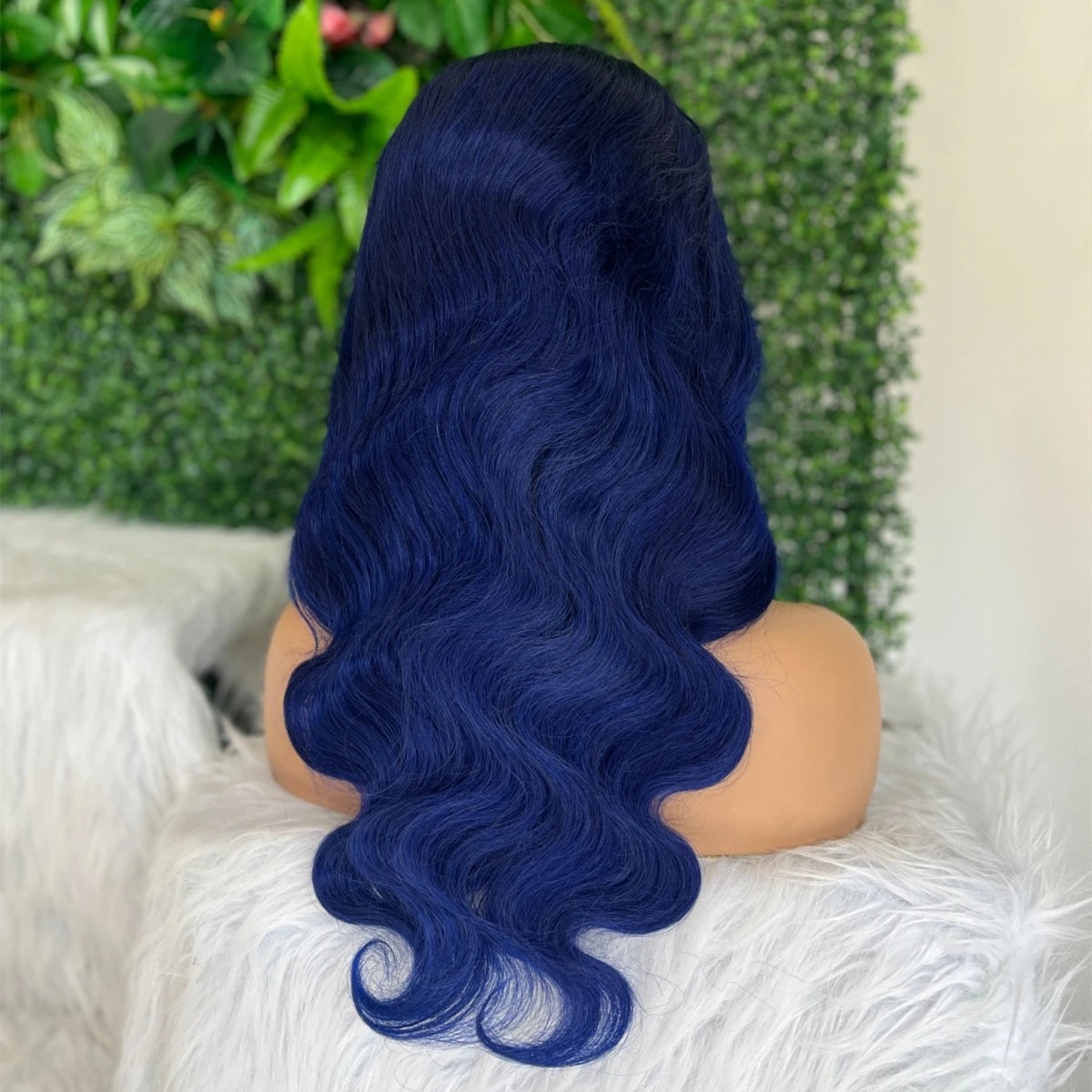 Blue 13x4 Lace Front Body Wave Human Hair Wigs Brazilian Blue Colored HD Transparent Lace Front Wigs For Women Pre Plucked HairStar Wigs