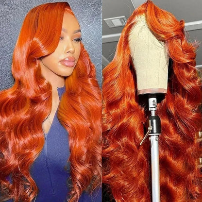 30 Inch Honey Blonde Ombre Lace Front Wig Human Hair 13x4 HD Lace Front Wig 4/27 Highlight Ombre Body Wave Lace Frontal Glueless HairStar Wigs