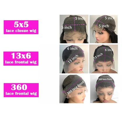 38 40Inch Deep Wave 13x6 Hd Lace Frontal Wig Curly Water Wave Human Hair 5x5 Lace Front Brazilian Wigs For Women Preplucked HairStar Wigs