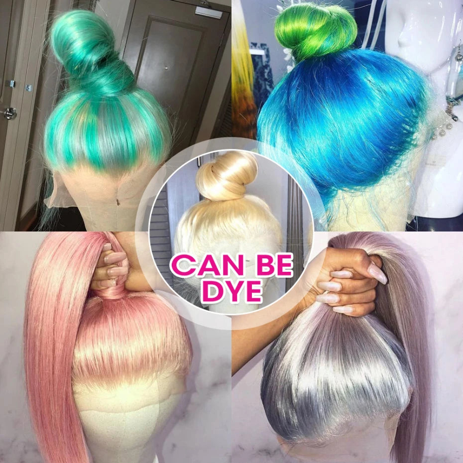 13x6 360 Lace Wig Human Hair Pre Plucked 613 Blonde Colored Lace Front Wigs Bone Straight Ponytail Human Hair Lace Frontal Wig XINXIYA WIG US Store Store ID 1103576649